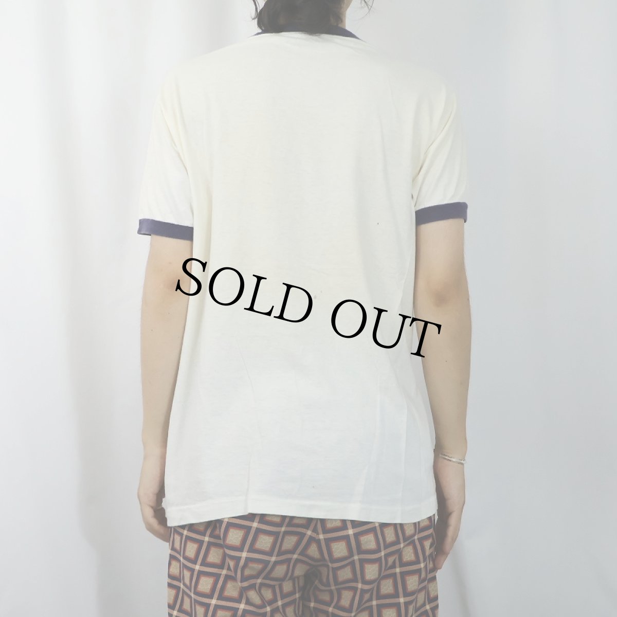 画像3: 70〜80's "HAVE YOU HUGGED YOUR MID TODAY" プリントリンガーTシャツ (3)