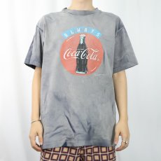 画像2: 90's Coca-Cola USA製 飲料メーカー フェード加工 ロゴプリントTシャツ XL (2)