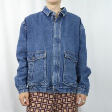 画像2: 90's Levi's 75069-0214 "A-2 TYPE" デニムブルゾン L (2)