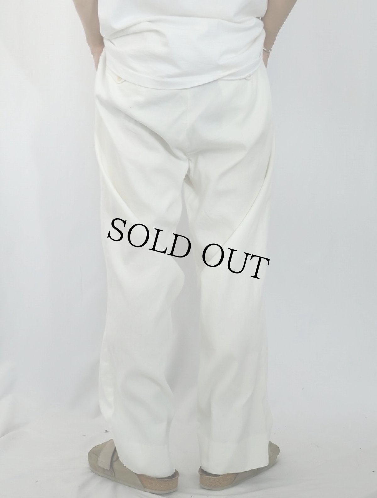 画像3: POLO Ralph Lauren リネン×コットン スラックス W37 (3)