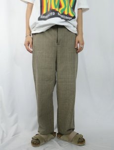 画像2: POLO Ralph Lauren グレンチェック柄 コットンスラックス W30 (2)