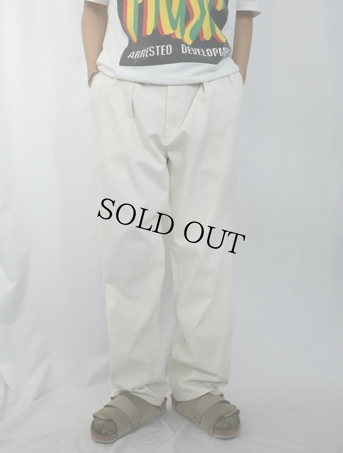 画像2: 90's POLO Ralph Lauren USA製 2タック チノトラウザーズ W33 (2)