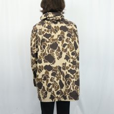 画像3: 80〜90's PRO-TUFF by PACK TRAILS ダックハンターカモ柄 ハーフジップ コットンパーカー L (3)