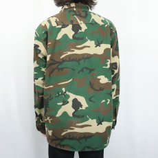画像3: 90's FIVE BROTHER ウッドランドカモ柄 シャモアクロスシャツ XL (3)