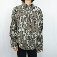 画像2: 70〜80's FIVE BROTHER USA製 "TREBARK" カモ柄 シャモアクロスシャツ XL (2)