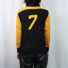 画像4: 60〜70's "Hornets / 7" レーヨンフットボールロンT (4)
