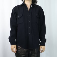 画像2: 60〜70's VAN HEUSEN "Windbreaker" CPOシャツ NAVY (2)
