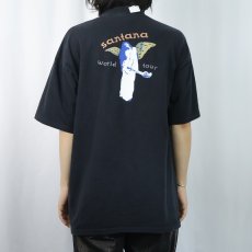 画像4: 90's SANTANA USA製 "world tour" ラテンロックバンドツアーTシャツ BLACK XL (4)