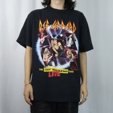 画像3: 90's DEF LEPPARD USA製 "THE 7-DAY WEEKEND TOUR" ロックバンドツアーTシャツ BLACK XL (3)