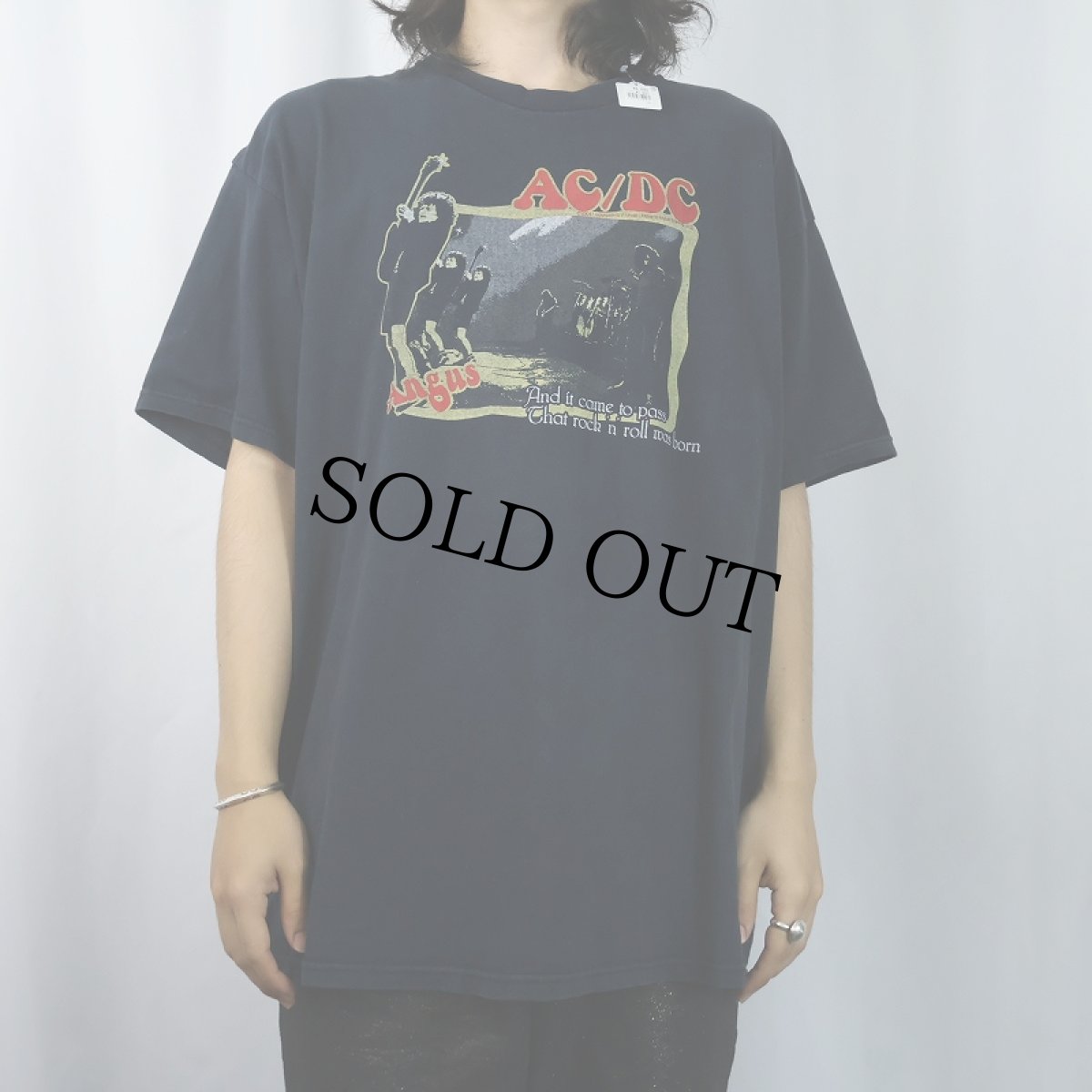 画像2: 2000's AC/DC "And it came to pass..." ロックバンドTシャツ BLACK XL (2)