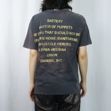 画像4: 2000's METALLICA "MASTER OF PUPPETS" ブリーチ加工 ロックバンドアルバムTシャツ BLACK L (4)