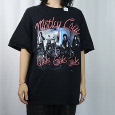 画像3: 2000's MOTLEY CRUE "Girls Girls Girls" ヘヴィメタルバンドアルバムTシャツ BLACK XL (3)