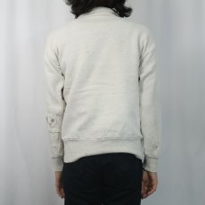 画像3: 50〜60's BRENT ハーフジップ 無地スウェット M (3)