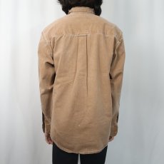 画像3: 80〜90's Eddie Bauer USA製 "Elkhorn Twill" コットンツイルワークシャツ M (3)
