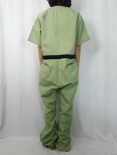 画像3: 60〜70's Unitog USA製 ポリエステル×コットンジャンプスーツ LARGE-REGULAR (3)