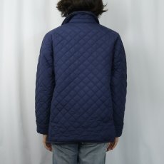 画像3: 90's〜 POLO Ralph Lauren チンスト付き 中綿入りキルティングジャケット NAVY (3)