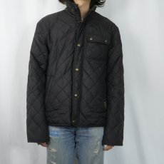 画像2: POLO Ralph Lauren 中綿入り キルティング ジャケット BLACK M (2)