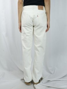 画像3: 90's Levi's 501 USA製 ホワイトデニムパンツ W28 (3)