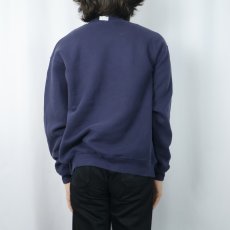 画像3: 80's RUSSELL ATHLETIC USA製 前V 無地スウェット NAVY L (3)