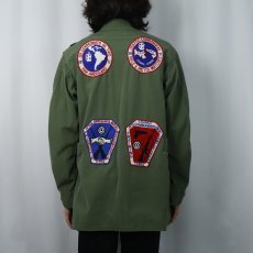 画像4: 60's U.S.ARMY ワッペン付き ジャングルファティーグジャケット 2nd REGULAR-MEDIUM (4)