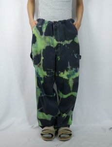 画像2: STRUCTURE タイダイ コットンペインターパンツ W41 (2)