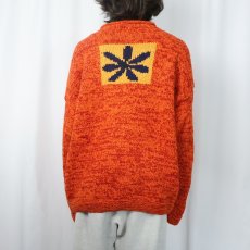 画像3: 90's Bandidos ECUADOR製 花柄 ロールネックウールニットセーター (3)