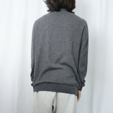 画像3: THREADWIZE ハーフジップ ウールニットセーター M (3)