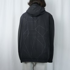 画像3: 2000's adidas 総柄 中綿入り ポリエステルスキージャケット BLACK L (3)