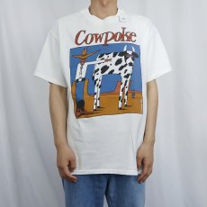 画像2: 90's T.SOUERS ”Cowpoke" アートプリントTシャツ L (2)