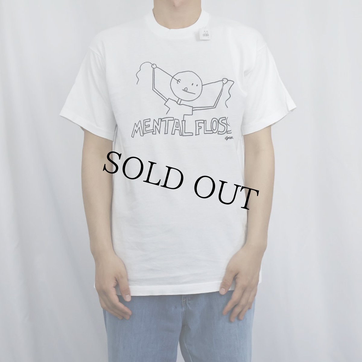 画像2: 90's GORE "MENTAL FLOSS" シュールイラストプリントTシャツ L (2)