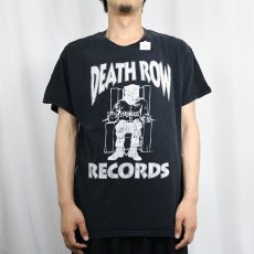 画像2: DEATH ROW RECORDS ヒップホップレコードレーベル ロゴTシャツ L (2)