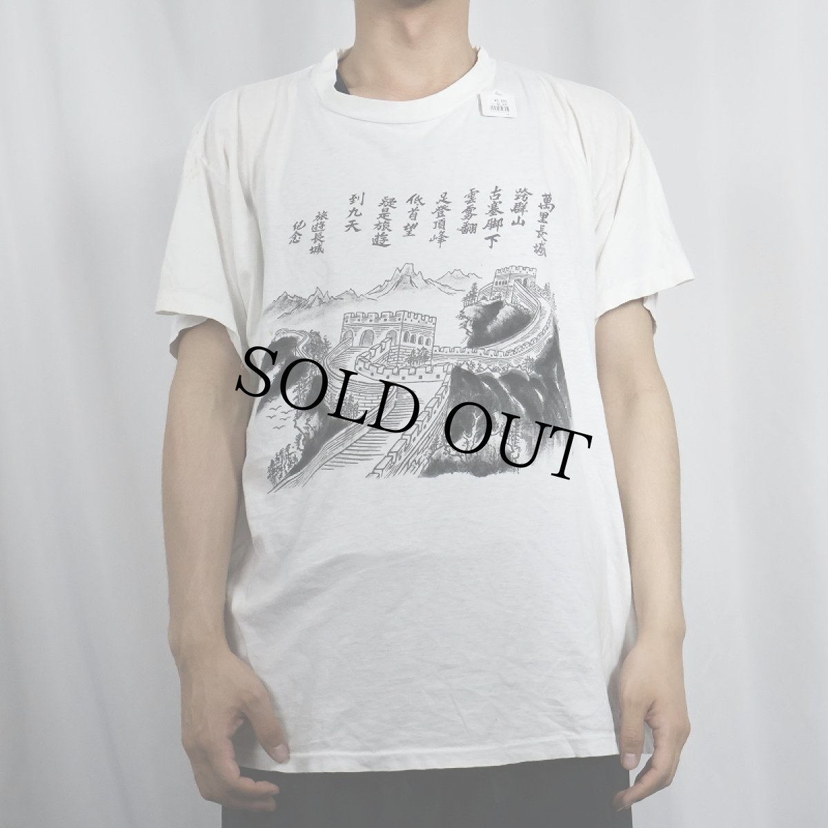 画像2: "萬里長城長城..." 遺跡プリントTシャツ (2)