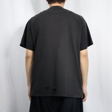 画像3: 90〜2000's THE SIMPSONS USA製 "SLOUCHING HOMER..." キャラクタープリントTシャツ BLACK L (3)