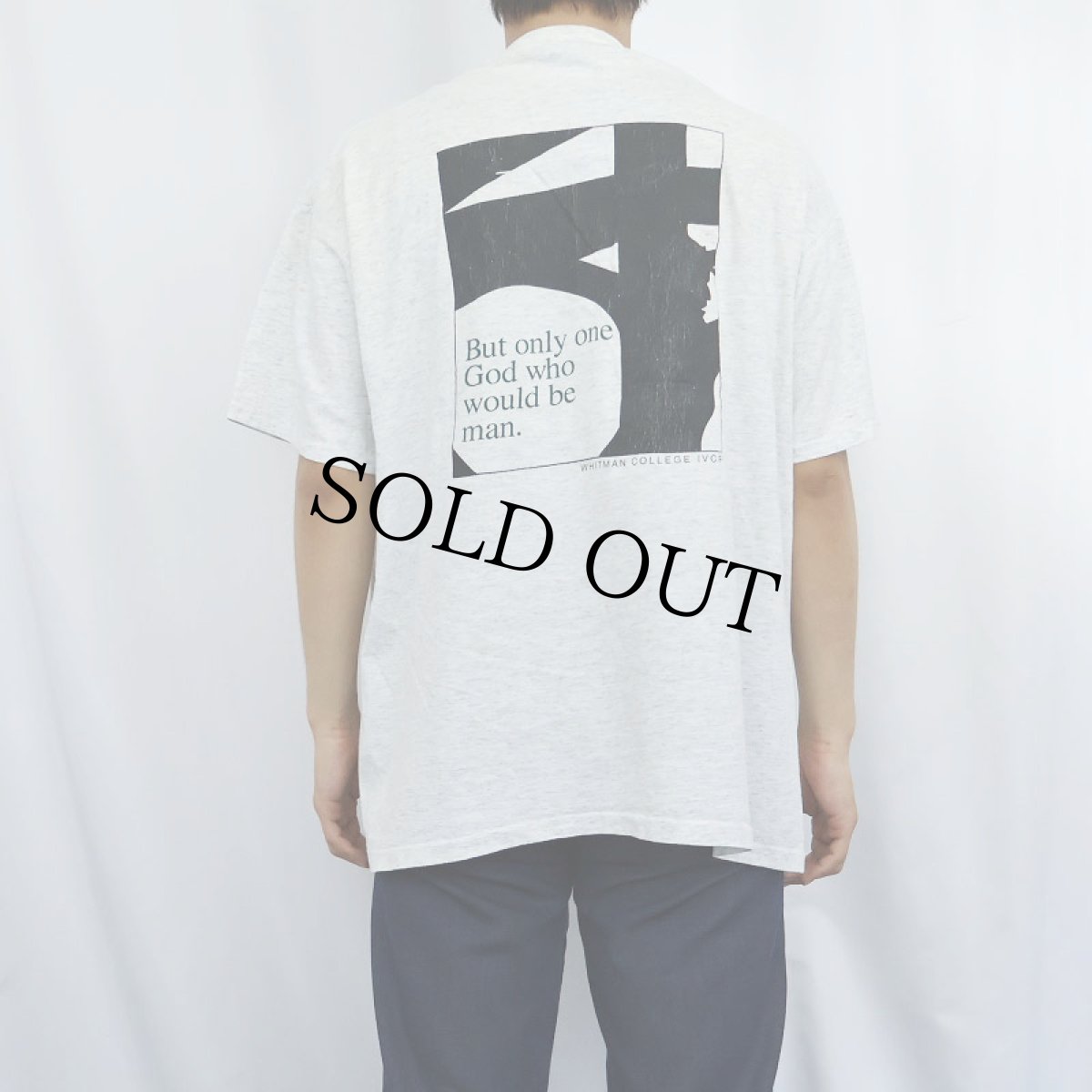 画像3: 90's WHITMAN COLLEGE IVCF USA製 ”History is crowded〜" 偉人プリントTシャツ XL (3)