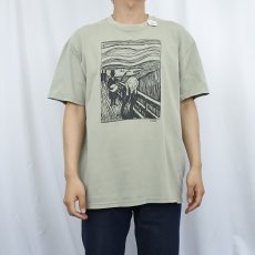 画像2: 2000's TAR ムンクの叫び パロディプリントTシャツ (2)