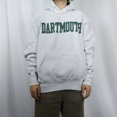 画像2: 90's USA製 "DARTMOUTH" プリントスウェットフーディー L (2)