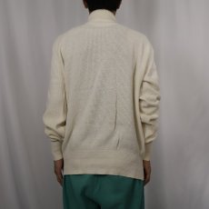 画像3: 80's L.L.Bean USA製 ヘンリーネック コットンニットセーター (3)