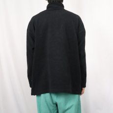 画像3: 90's RUSSELL ATHLETIC USA製 ハーフジップフリースジャケット BLACK L (3)