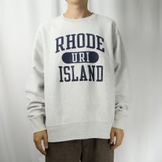 画像2: Champion REVERSE WEAVE "RHODE URI ISLAND" プリントスウェット L (2)