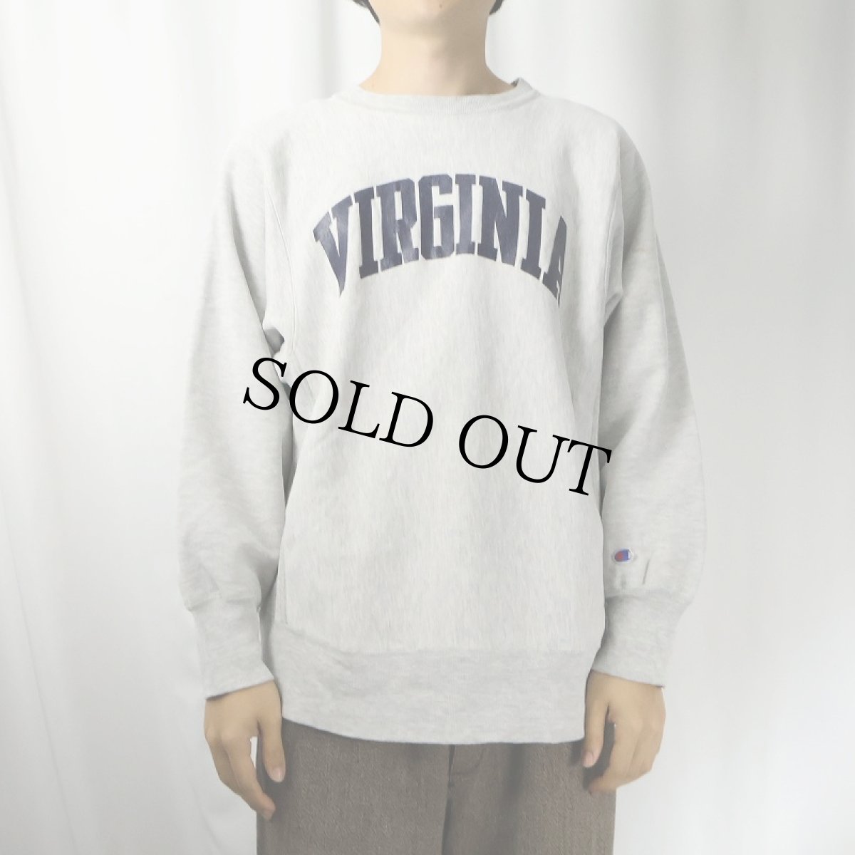 画像2: 80's Champion REVERSE WEAVE USA製 トリコタグ "VIRGINIA" プリントスウェット L (2)