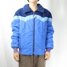 画像2: 70's Levi's USA製 切り替えデザイン 中綿入り ナイロン×コーデュロイスキージャケット XL (2)