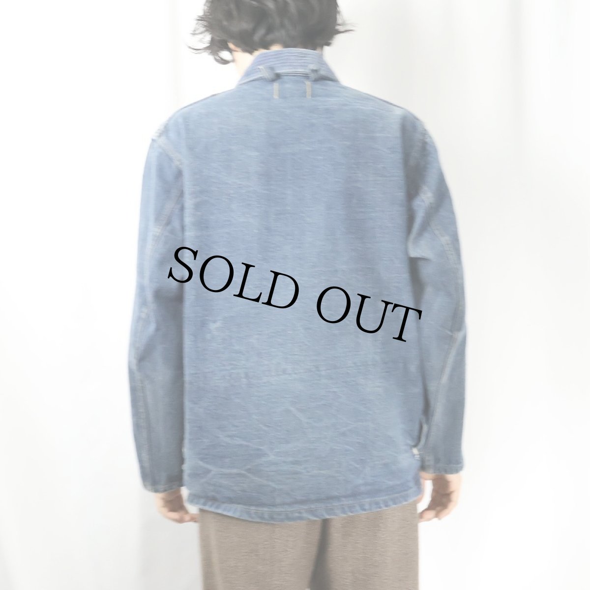 画像3: 70〜80's SAFTBAK コーデュロイガンパッチ付き デニムハンティングジャケット (3)