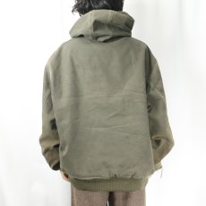 画像3: 2000's Carhartt ダックアクティブパーカー MOSS GREEN XL (3)