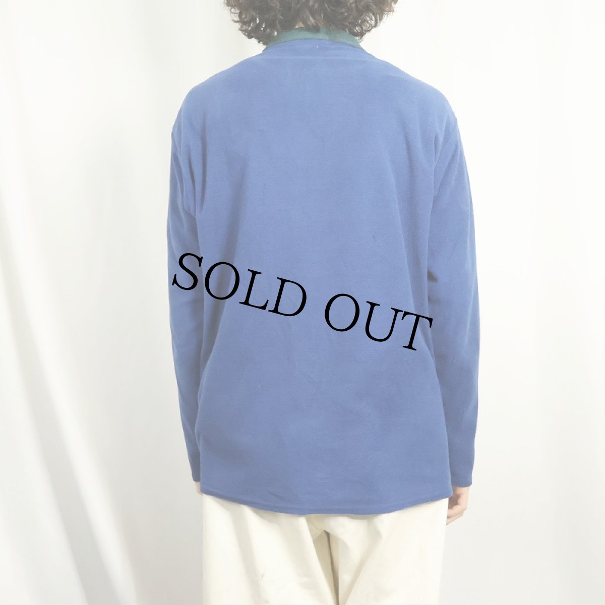 画像3: 【SALE】 90's Patagonia USA製 "capilene" ロゴ刺繍 ハーフジップフリースジャケット L (3)