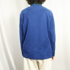 画像3: 90's Patagonia USA製 "capilene" ロゴ刺繡 ハーフジップフリースジャケット L (3)