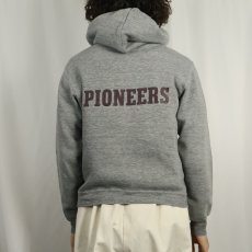 画像3: 80's RUSSELL ATHLETIC USA製 "CRBS PIONEERS" プリントスウェットフーディー S (3)