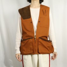 画像2: 70's bob allen "White Oaks Skeet & Trap Range" プリントハンティングベスト M (2)