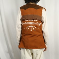 画像3: 70's bob allen "White Oaks Skeet & Trap Range" プリントハンティングベスト M (3)