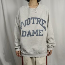 画像2: 90's RUSSELL ATHLETIC USA製 "HIGH COTTON" 前V プリントスウェット XXL (2)