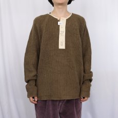 画像2: Ralph Lauren RRL ヘンリーネック コットンニットセーター (2)